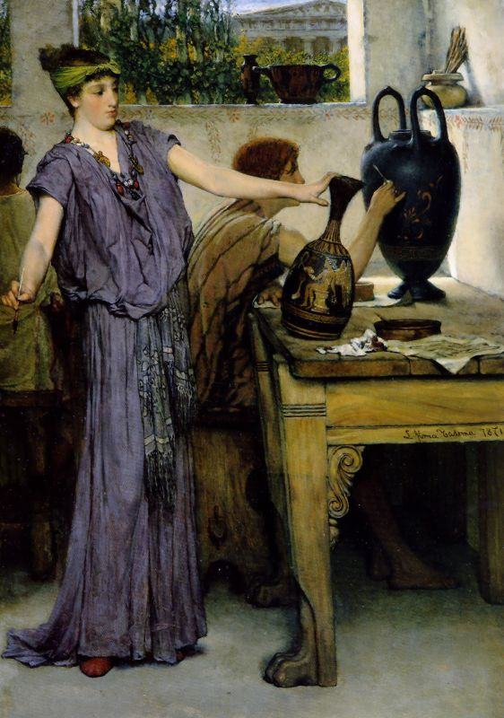 Sir Lawrence Alma-Tadema pottery